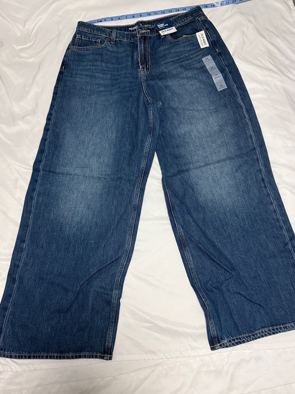 Old Navy Wide-Leg Women's Jeans - Deep Blue Wash